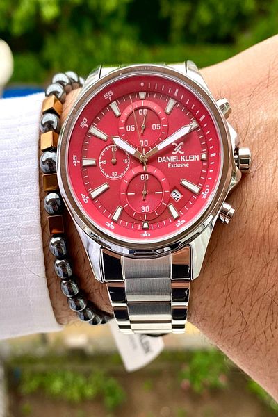 Daniel Klein Men's Wristwatch - New Season Stainless Steel Cord, 3ATM Waterproof + Bracelet Gift