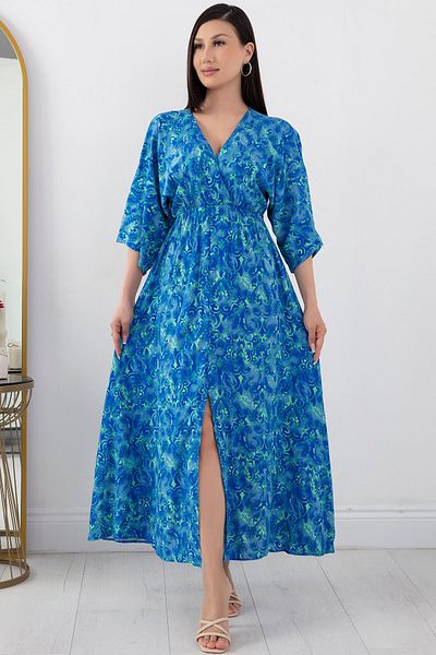 PULLIMM Double Breasted Slit Dress - 936-2966