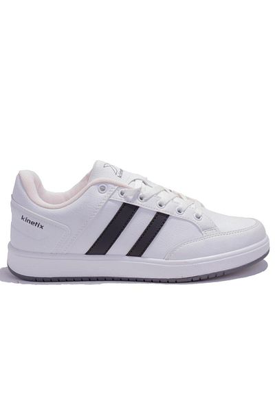 Kinetix White Gray Orthopedic Court Pu Men's Sports Shoes