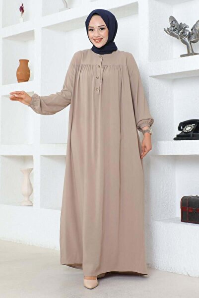 SGS Πέτρινο Φόρεμα βισκόζης - Μισόκουμπο