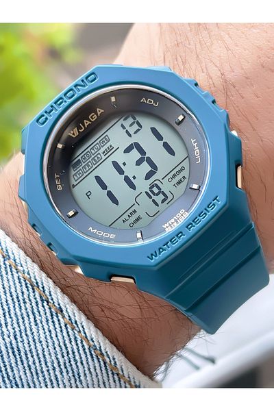 Jaga 10 Atm Waterproof Digital Men's Wristwatch with Chronometer