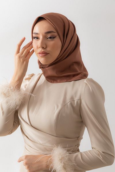 Silk Home Silk Home Plain Twill Scarf 11343-52 - Brown