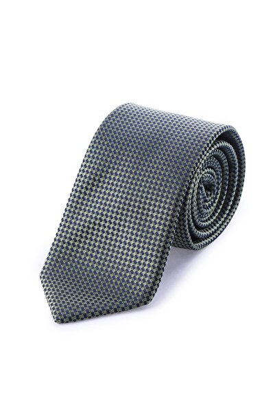 Hatemoğlu Classic Green Patterned Micro Tie