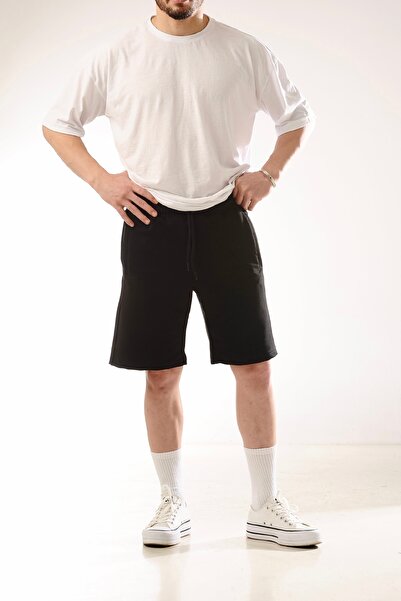 BÜYÜKKOL Cotton Two Thread Knitted Shorts