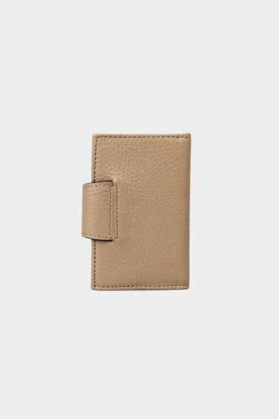 Grande 827 Model Accordion Card Holder - Γνήσιο δέρμα, Πορτοφόλι κάθετης κουμπωτή, Mink