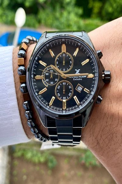 Daniel Klein Men's Wristwatch - New Season Stainless Steel Cord, 3ATM Waterproof + Bracelet Gift