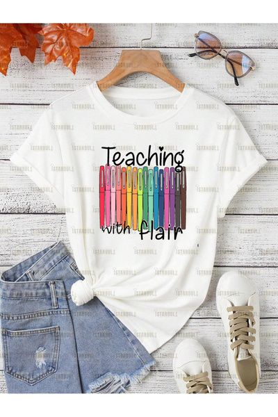 aynewmoda Tricou imprimat Teaching oversize
