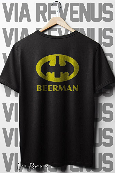 Vordevia Μπλουζάκι Beerman Black Oversize - Λαιμόκοψη, Πίσω στάμπα