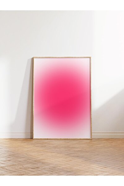 Postifull Çerçevesiz Poster, Aura Serisi NO:182 - Pembe Aura, Melek Numaraları, Renkli Poster