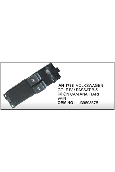parcafix Cam düğmesi Sol Ikili Golf Iv Passat B5 9 Fisli 504630504