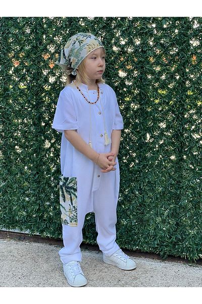 ÇOCUK BUTİĞİM Unisex Safari Jumpsuit - Bandana