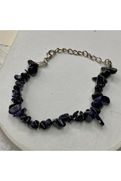 Elifsu Jewelry Karlı Obsidyen Taşı Doğal Taş Kırıktaş Bileklik
