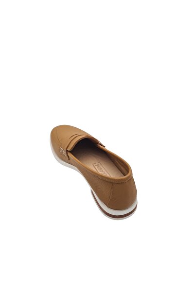 a ayak&kabım official Genuine Leather Women's Casual Shoes - Saddled Bow, Bal...