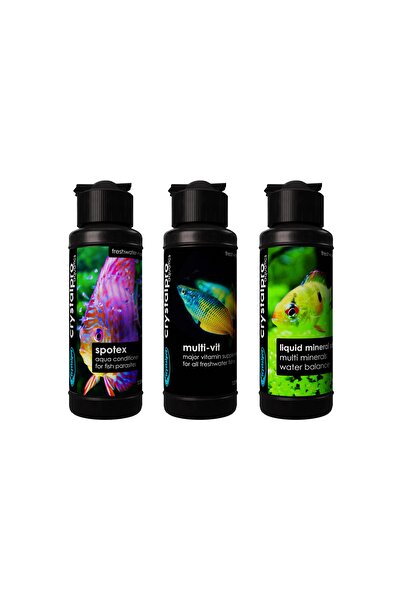 Crystalpro Üçlü Balık Beyaz Benek Ve Iç-dış Parazit Tedavi Seti 3x125ml