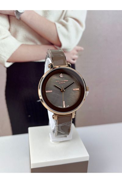 Lee Cooper White Imprint Model Women's Wristwatch - 3 ATM Waterproof, Bracelet Gift