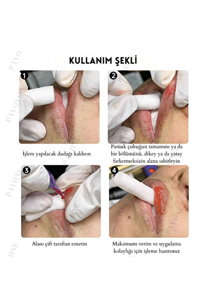 Pavone KALICI MAKYAJ DUDAK RENKLENDİRME İŞLEMLERİ İÇİN TAMPON SÜNGERİ - 20 ADET -