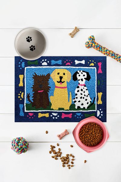 Vagonik Water Mat for Cat Dog Food - Puppy and Adult Cat, Pet Water Mat and Mat