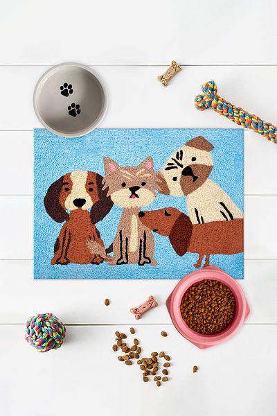 Vagonik Water Mat for Cat Dog Food - Puppy and Adult Cat, Pet Water Mat and Mat