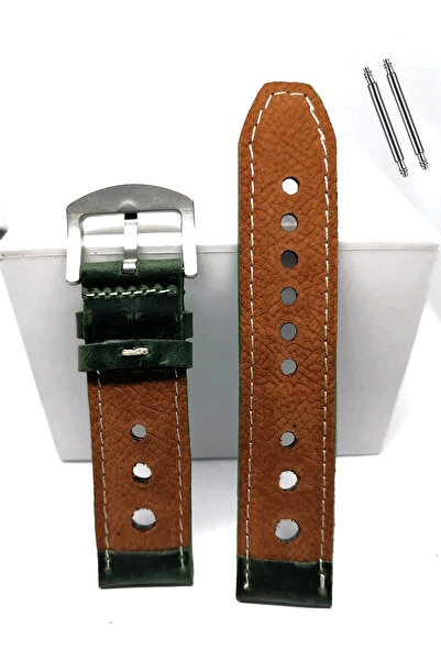 FADO Tissot and Fossil Compatible Crayz - 22 mm Green Genuine Leather