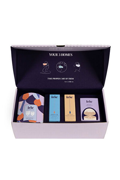 irie Deneyim Seti - Menstrual Kap Menstrüel Kap Adet Kabı 2'li Paket Transparan [[Small + Regular]]