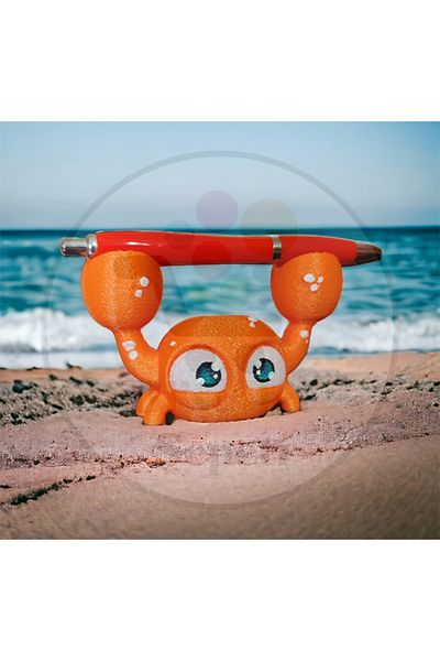Bi'şeyler Sepeti Cute Crab Patterned Pen Holder - Cute Crab
