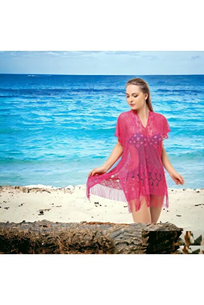 Shopiolog Straight Lace Beach Pareo με φούντες