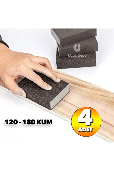 Ucuz Depo Takoz Sünger Zımpara 120-180 Kum Karma Paket Kübik El Zımparası Isl...