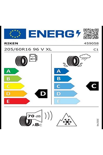 RIKEN 205/60R16 RİKEN 96V XL ALL SEASON ( ÜRETİM TARİHİ:2024 )
