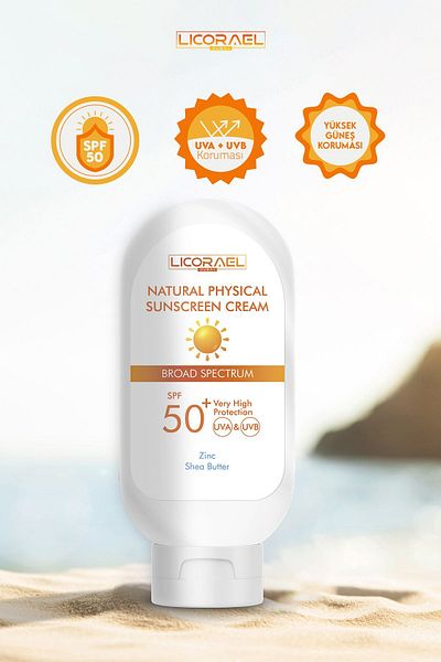 Licorael Dubai SPF50+ 100ml Natural Physical Sunscreen Cream