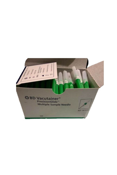 Bd Vacutainer 21g*1.5 (0,8*38mm) Kan Alma Yeşil Iğne Ucu 100 Adet