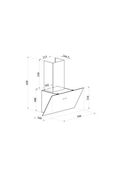 Silverline 3481 Duvar Tipi Davlumbaz Gri