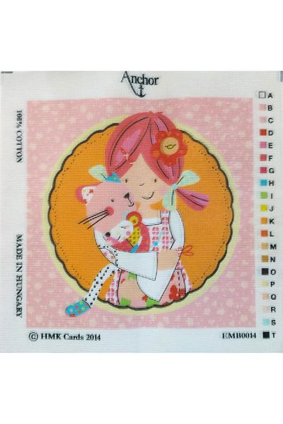 Anchor 40x40cm Emily Button Patterned Tapestry - Ropes Included, Printed EMB0014