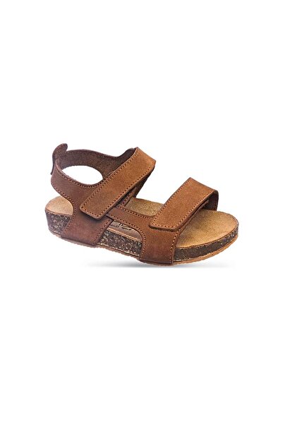 Sanbe 511 Z 2004 Çocuk Deri Sandalet Tarçın TARÇIN