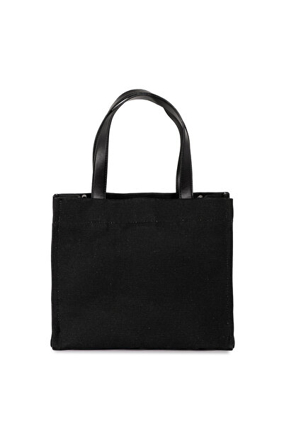 ICONE BAG Icone Чорна сумка з вишивкою Paris - жіноча сумка через плече, середнього розміру