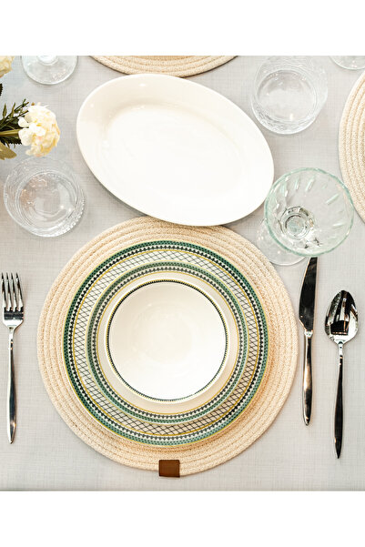 RUBİ PORSELEN Dubai 48 Parça 12 Kişilik Porselen Yemek Takımı