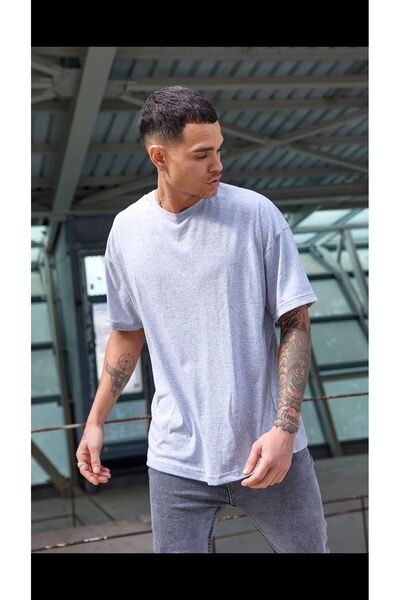 RSHOMERS Πολύχρωμο Unisex Oversize Boyfriend T-shirt - Crew Neck