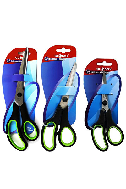 Globox 15-20-25cm Office Office Scissors Set
