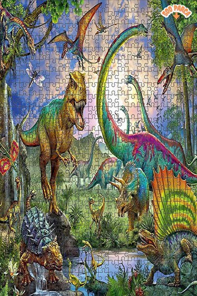 Teona Ahşap Orman Dinozor Ayı Dekoratif Çift Katlı Çerçeveli Asılabilir Ahşap...