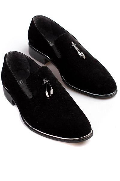 maximoda Pantofi clasici pentru bărbați - Piele lacuită și piele de căprioară