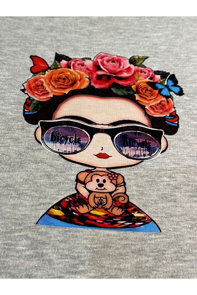 Gönülden Tasarım 19x15 CM - Blugi imprimați cu transfer de murdărie florală, armad imprimat cu fier de călcat