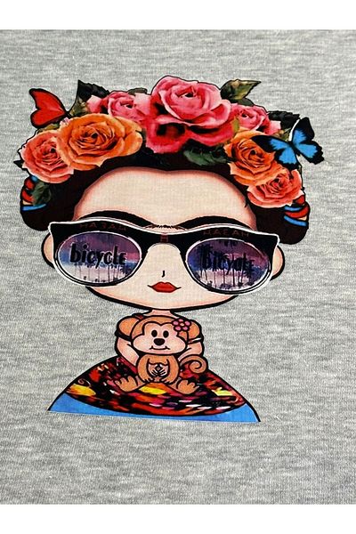 Gönülden Tasarım 19x15 CM - Blugi imprimați cu transfer de murdărie florală, armad imprimat cu fier de călcat