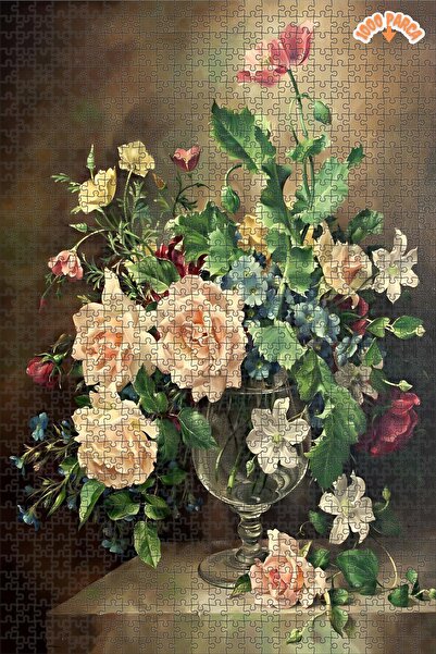 Teona Ahşap Harold Clayton Çiçeği Dekoratif Çift Katlı Çerçeveli Asılabilir A...