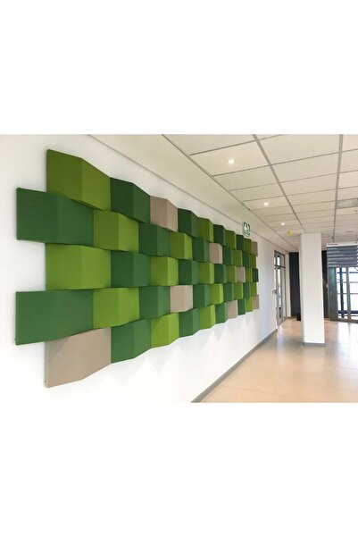 Turkish Acoustic 9 Adet 30x60cm 3d Akustik Kumaş Kaplı Paneller