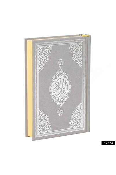 Furkan Neşriyat Orta Boy Medine Hatlı Arapça Sıvama Kapak Kuran-ı Kerim Gri