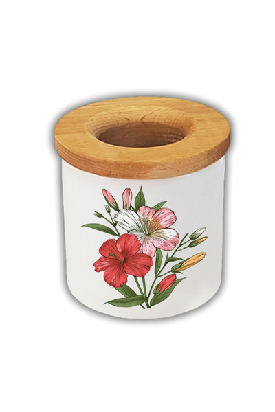 lili hediyelik منظم حامل أقلام على شكل زهرة لسطح المكتب - لمنتجات الهدايا