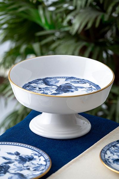 ACAR 23.5 cm Freesia Footed Salad Bowl