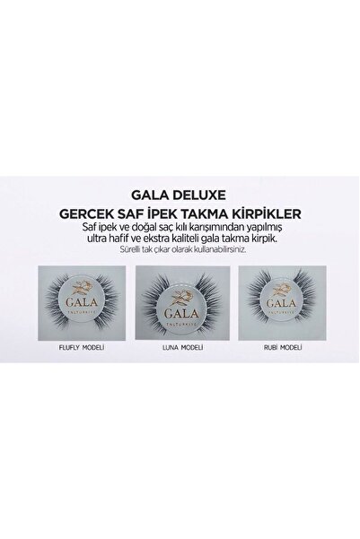 Genel Markalar GALA DELUX SAF İPEK TAKMA KİRPİK [RUBİ]