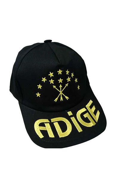 KESKİN NAKIŞ Black Adige Hat - Flag and Embroidered