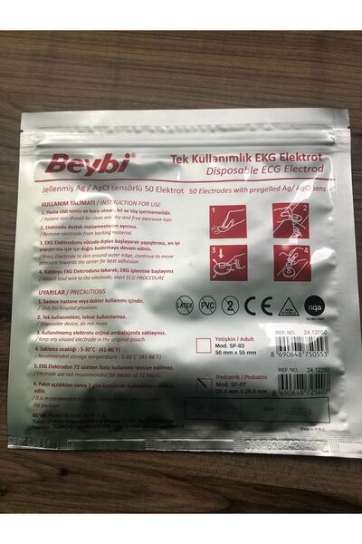 Beybi EKG ELEKTRODU PEDİATRİK 50 lik Paket