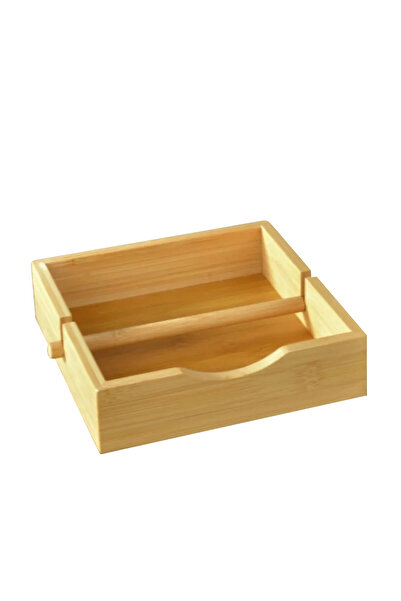 Digithome 19 Cm Brown Square Horizontal Bamboo Table Top - THN76066 C1-1-18